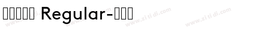 优设好身体 Regular字体转换